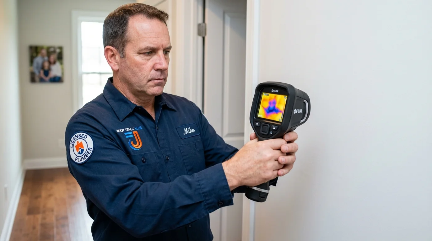 Thermal imaging leak detection by Johns Plumbing LLC in Keshena
